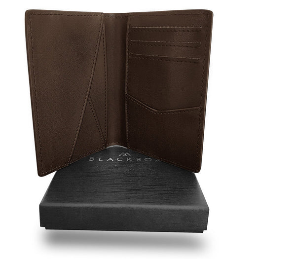 BLACKROX Kreditkartenetui echtes leder RFID Mini Geldbörse
