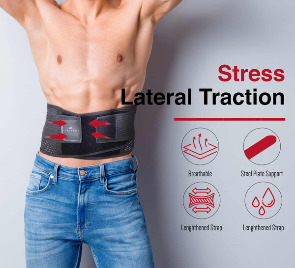 BLACKROX Rückenbandage Lendenwirbelstütze LUMBAROX