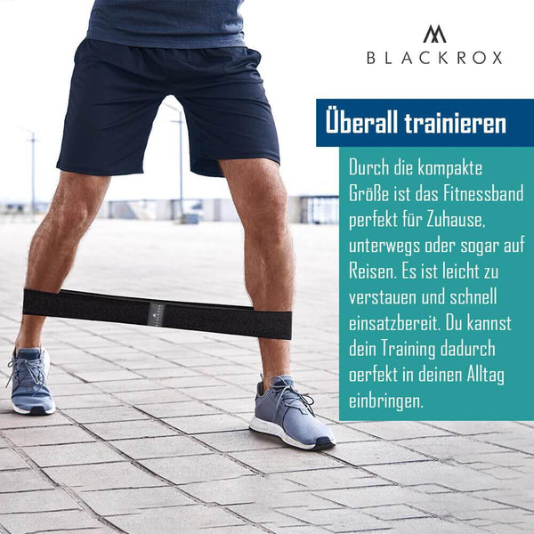 BLACKROX BOOTYROX Premium Fitnessband Bauchmuskel