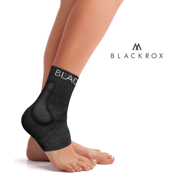 BLACKROX Sprunggelenkbandage ANANKLE mit Silikon Stütze