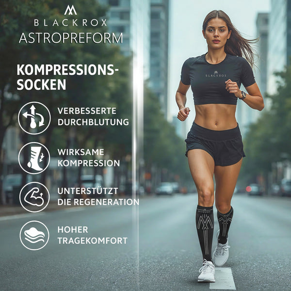 BLACKROX STYRIOM ACTIVE Kompressionsstrümpfe – Sport & Alltag (1 Paar)